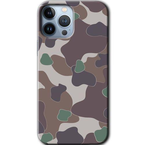 MRCİLETİSİM iPhone 13 Pro Kılıf HD Desen Baskılı Arka Kapak + Mat Kobra Cam - Kamuflaj 11