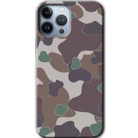 MRCİLETİSİM iPhone 13 Pro Kılıf HD Desen Baskılı Arka Kapak + Mat Kobra Cam - Kamuflaj 11