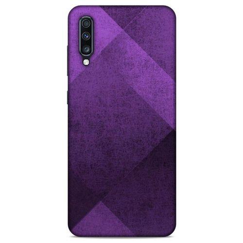 Samsung Galaxy A70s Uyumlu Kılıf Mor Delisi (16) Kalın Kılıf Üçgen