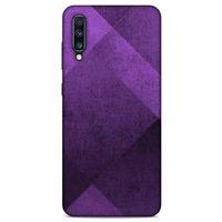 Samsung Galaxy A70s Uyumlu Kılıf Mor Delisi (16) Kalın Kılıf Üçgen