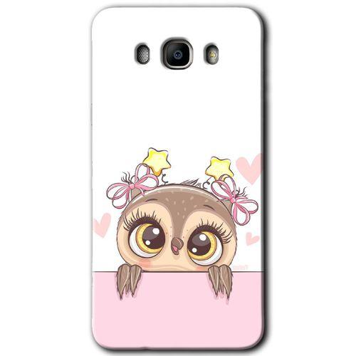 Galaxy J7 2016 Kılıf HD Desen Baskılı Arka Kapak - Sevimli Baykuş