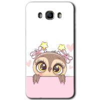Galaxy J7 2016 Kılıf HD Desen Baskılı Arka Kapak - Sevimli Baykuş