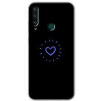 Huawei Y6P Kılıf HD Desen Baskılı Arka Kapak + Temperli Cam - Heart Strokes