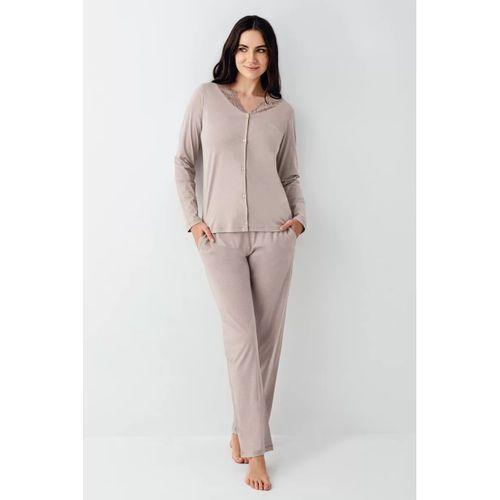Pierre Cardin 9116-s Kadın Önü Düğmeli  Pijama Takımı