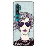 Lopard Xiaomi Mi Note 10 Uyumlu Kılıf Sürreal Yüzler ♀ (25) Antişok Kapak Baskılı