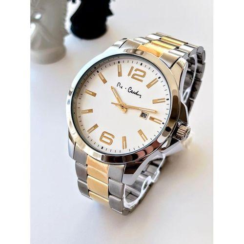 800411F06SB Pierre Cardin Çelik Kordon Erkek Kol Saati 30 Mt Su Gecirmez Kaplan Gözü Bileklik Hdyli