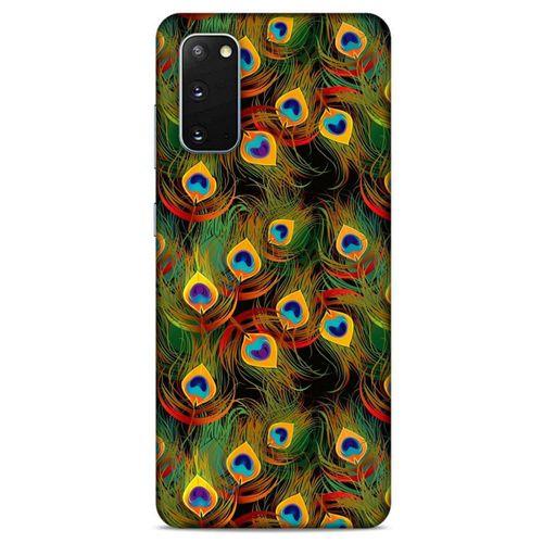 Samsung Galaxy S20 Kılıf Desenli Özel Seri Tüyler (12) Koruyucu Silikon