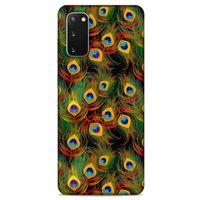 Samsung Galaxy S20 Kılıf Desenli Özel Seri Tüyler (12) Koruyucu Silikon