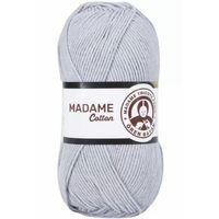 1 Adet Madame Cotton El Örgü İpi Yünü 100 gr 001 Gri - mudanis