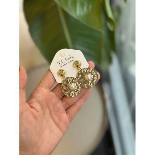 Taşlı Küpe - Altın