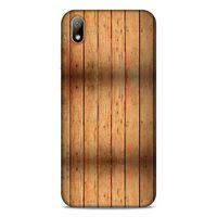 Lopard Huawei Y5 2019 Uyumlu Kılıf Wood'X (11) Tam Koruma Baskılı