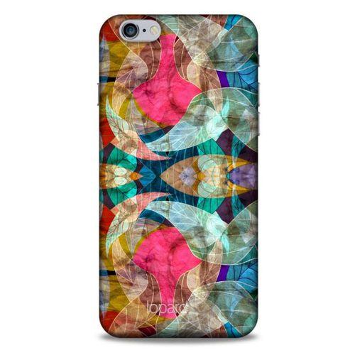 Apple Iphone 6 Plus Kılıf Pastel Renkler (10) Full Koruma Kılıfı Fuşya Yeşil
