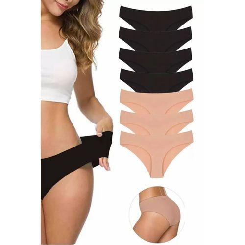 7 Adet Kadın Dikişsiz Lazer Kesim Esnek İz yapmayan Külot S2