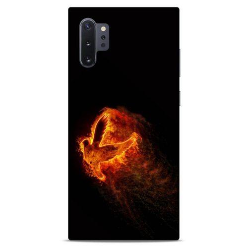 Lopard Samsung Galaxy Note 10 Plus Uyumlu Kılıf FireX (30) Silicone Case Ateş Kartal