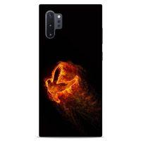 Lopard Samsung Galaxy Note 10 Plus Uyumlu Kılıf FireX (30) Silicone Case Ateş Kartal