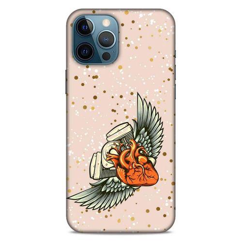 Lopard Apple iPhone 12 Pro Max Uyumlu Kılıf Tattoo's (27) Tasarımlı Kılıf Kalp Dövmesi