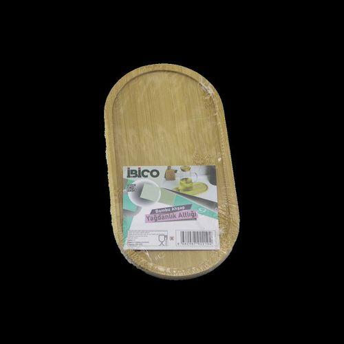Oval Bambu Mini Tepsi - Yağdanlık Altlık 12 x 23.3 x 0.8 cm