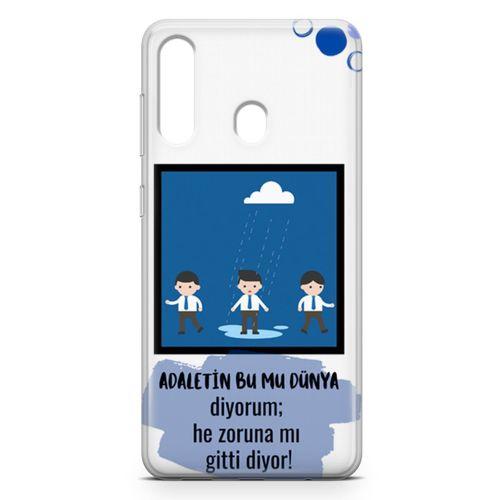 Samsung Galaxy A20s Kılıf Adaletin Bumu Dünya Arka Kapak Koruma Desenli Full Koruyucu