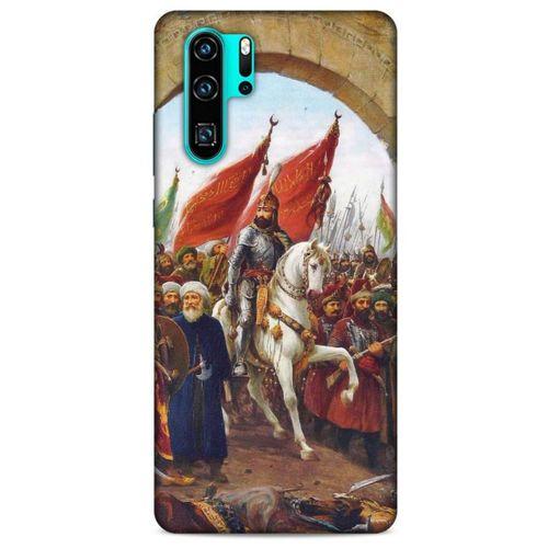 Huawei P30 Pro Uyumlu Kılıf Ottoman (40) Fit Silikon Kılıf İstanbul'un Fethi