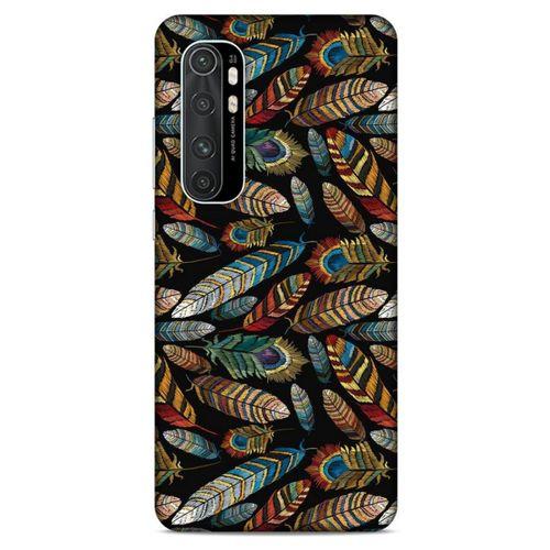 Xiaomi Mi Note 10 Lite Kılıf Desenli Özel Seri Tüyler (28) Arka Kapak