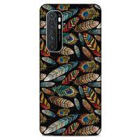 Xiaomi Mi Note 10 Lite Kılıf Desenli Özel Seri Tüyler (28) Arka Kapak