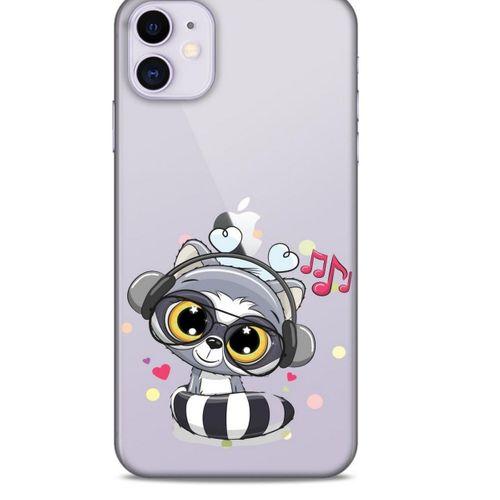 Zoologix (76) Apple iPhone 12 Mini Şeffaf Kılıf Silikon Desenli