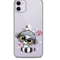 Zoologix (76) Apple iPhone 12 Mini Şeffaf Kılıf Silikon Desenli