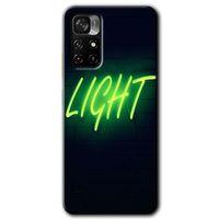 Xiaomi Redmi Note 11T Kılıf HD Desen Baskılı Arka Kapak + Temperli Cam - Neon İnscription