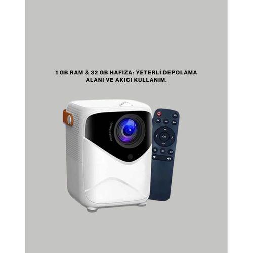 Android Sistemli Mini Projektör – Uygulama Destekli Akıllı Kullanım
