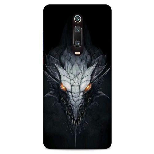 Xiaomi Redmi K20 Kılıf Dragons (13) Silikon Kap Gri Ejderha