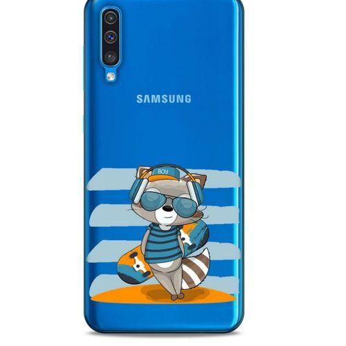 Zoologix (66) Samsung Galaxy A21s Şeffaf Kılıf Silikon Desenli