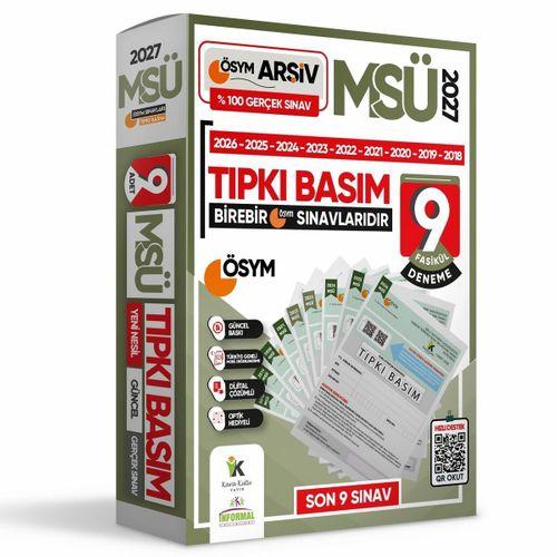 2027 TYT-AYT-MSÜ ÖSYM Çıkmış Soru Tıpkı Basım 29lu (10+10+9) Deneme Paketi Video Çözümlü Türkiye Geneli
