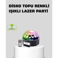 Ritim Hassasiyetli Bluetooth Hoparlörlü Disko Işığı Döner Led Efektli