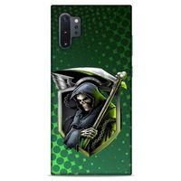 Samsung Galaxy Note 10 Plus Uyumlu Kılıf Motorsiklet (29) Arka Koruma Kılıfı Kurukafa