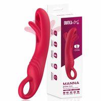 Manna Şarjlı Tutma Aparatlı Yeni Nesil Çırpma Hareketli Kavisli G Nokta Uyarıcı Vibratör