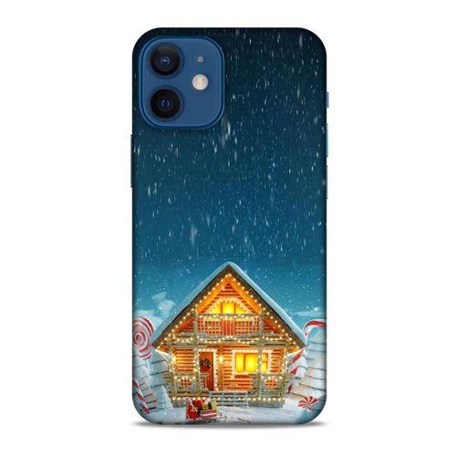 Apple iPhone 12 Mini Kılıf Snowix (8) Baskılı Kılıf Lacivert