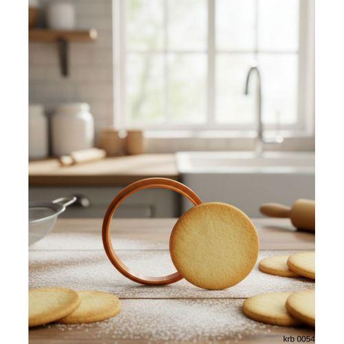 Yuvarlak Kurabiye Kalıbı ve Hamur Kesici – Şeker Hamuru ve Oyun Hamuru İçin Tek Parça Kalıp