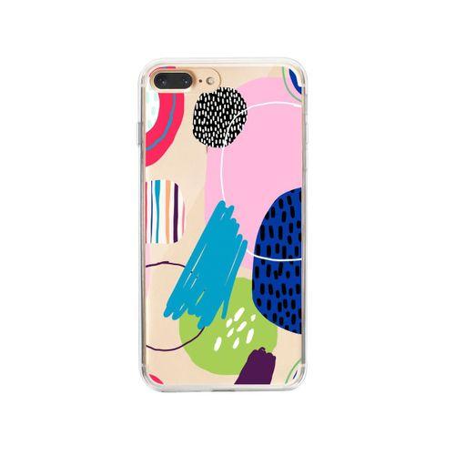 iPhone 8 Plus Art Design Desenli Premium Şeffaf Silikon Kılıf