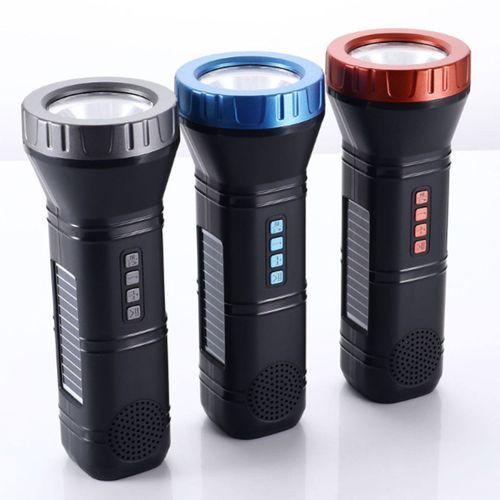 Güneş Enerjili Bluetooth Radyo Özellikli Kamp El Feneri