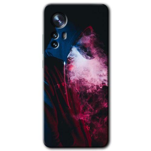 Xiaomi Mi 12 Pro Kılıf HD Desen Baskılı Arka Kapak - Smoke-Man