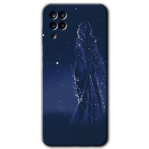 Samsung Galaxy A12 HD Baskılı Kılıf + 9D Tam Ekran Koruyucu - Gecenin Kraliçesi