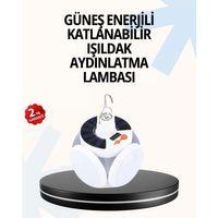 Katlanabilir 5 Kanatlı Solar Led Bahçe Ve Kamp Lambası