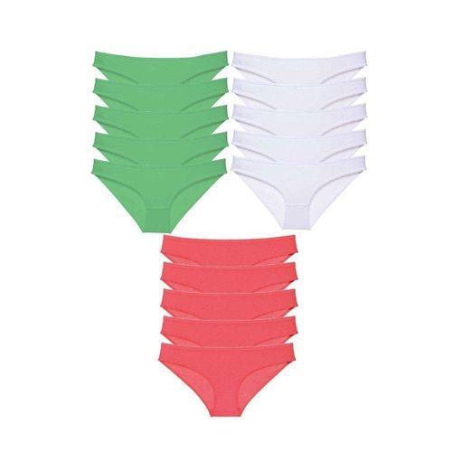 15 Adet Süper Eko Set Likralı Kadın Slip Külot 538