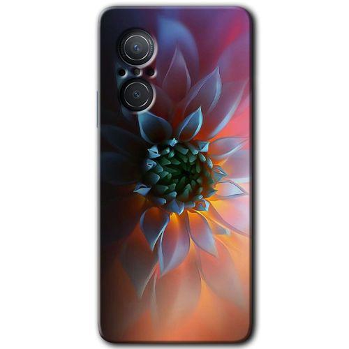 Huawei Nova 9 SE HD Baskılı Kılıf + 9D Tam Ekran Koruyucu - Çiçek Motif