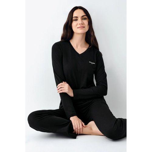 Pierre Cardin 9070-x Kadın Battal Uzun Kol Pijama Takım