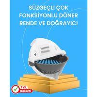 Çok Fonksiyonlu Dilimleyici Ve Süzgeçli Mutfak Atı