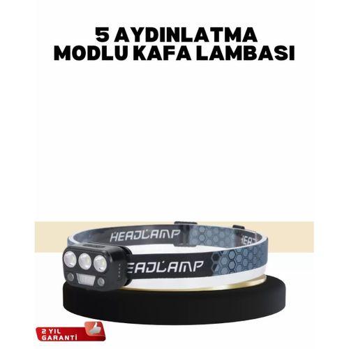 Kamp Ve Trekking İçin Sensörlü Led Kafa Lambası