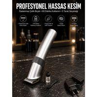 4 Taraklı Taşınabilir Profesyonel Saç Ve Sakal Kesme Tıraş Makinesi Yeni Nesil