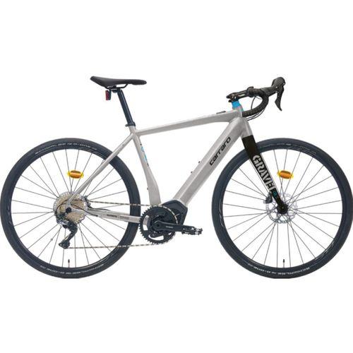 Carraro Gravel GE 5.0 Elektrikli Gravel Bisiklet Mat Gümüş-Siyah 55 cm