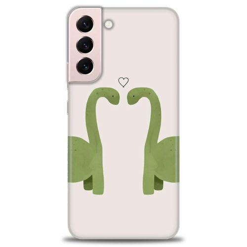Samsung Galaxy S22 Plus Kılıf HD Baskılı Kılıf - Dinazor Aşkı + Tam Ekran Koruyucu